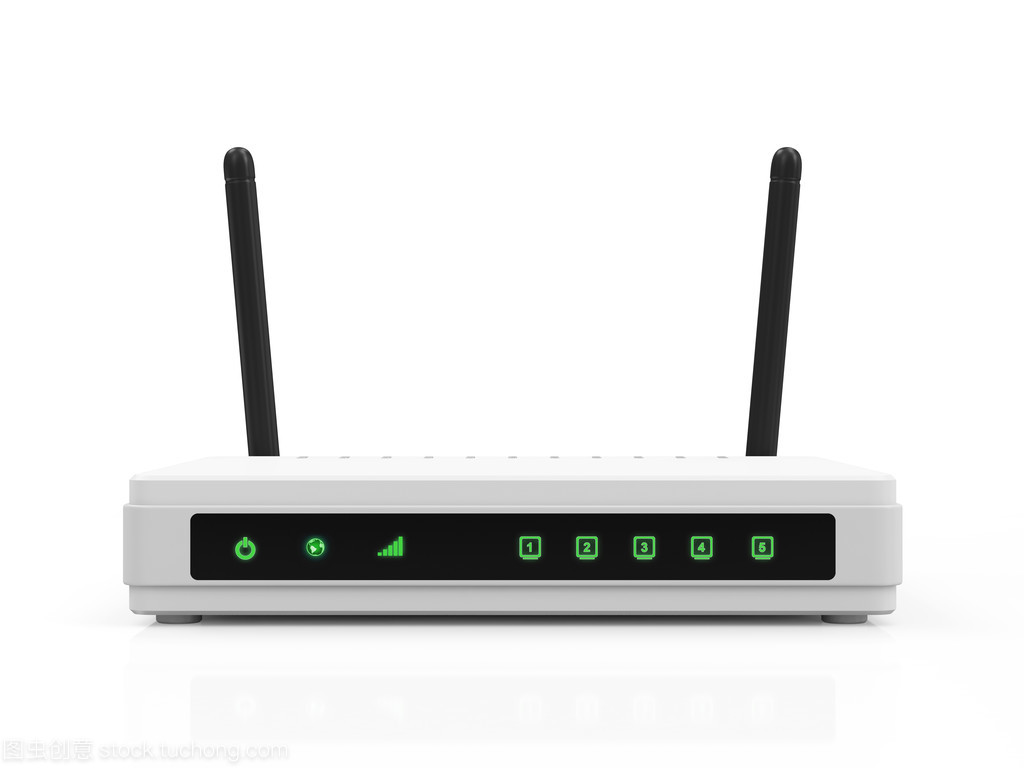 现代白色无线路由器 家居网络美学与性能的完美融合
